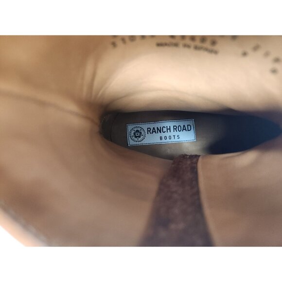 Ranch Road Boots Women's Sz. 9D Scarlett Zip Cognac Western Boots - Picture 6 of 12